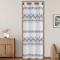 HOMEIDEAS Boho Semi Blackout and Privacy Doorway Curtains