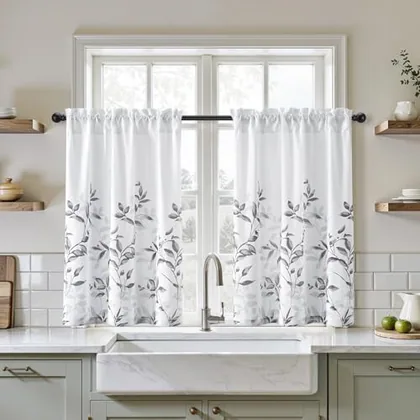 HOMEIDEAS Kitchen Curtains