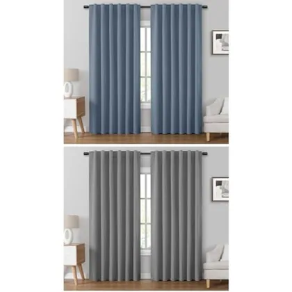 HOMEIDEAS 2 Sets Blackout Curtains