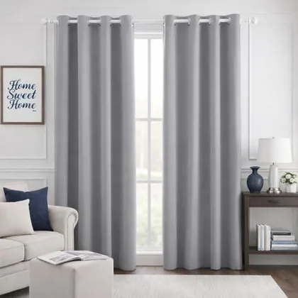 HOMEIDEAS Blackout Curtains for Bedroom 52 X 84 Inch Long 2 Panels Set Light